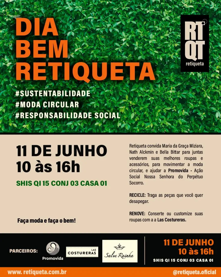 Bazar com peças de luxo: Dia Bem Retiqueta chega a Brasília neste sábado (11)