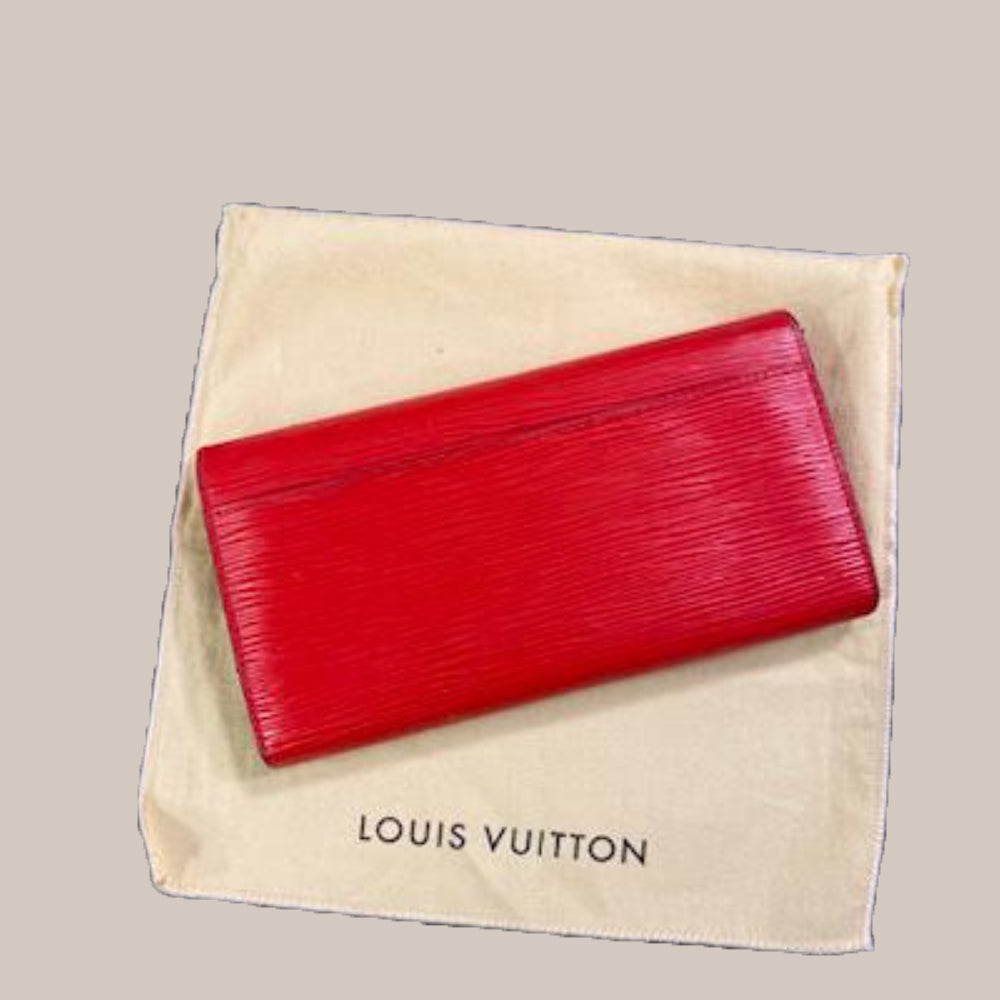 Carteira - Louis Vuitton, vermelha, G