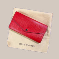 Carteira - Louis Vuitton, vermelha, G