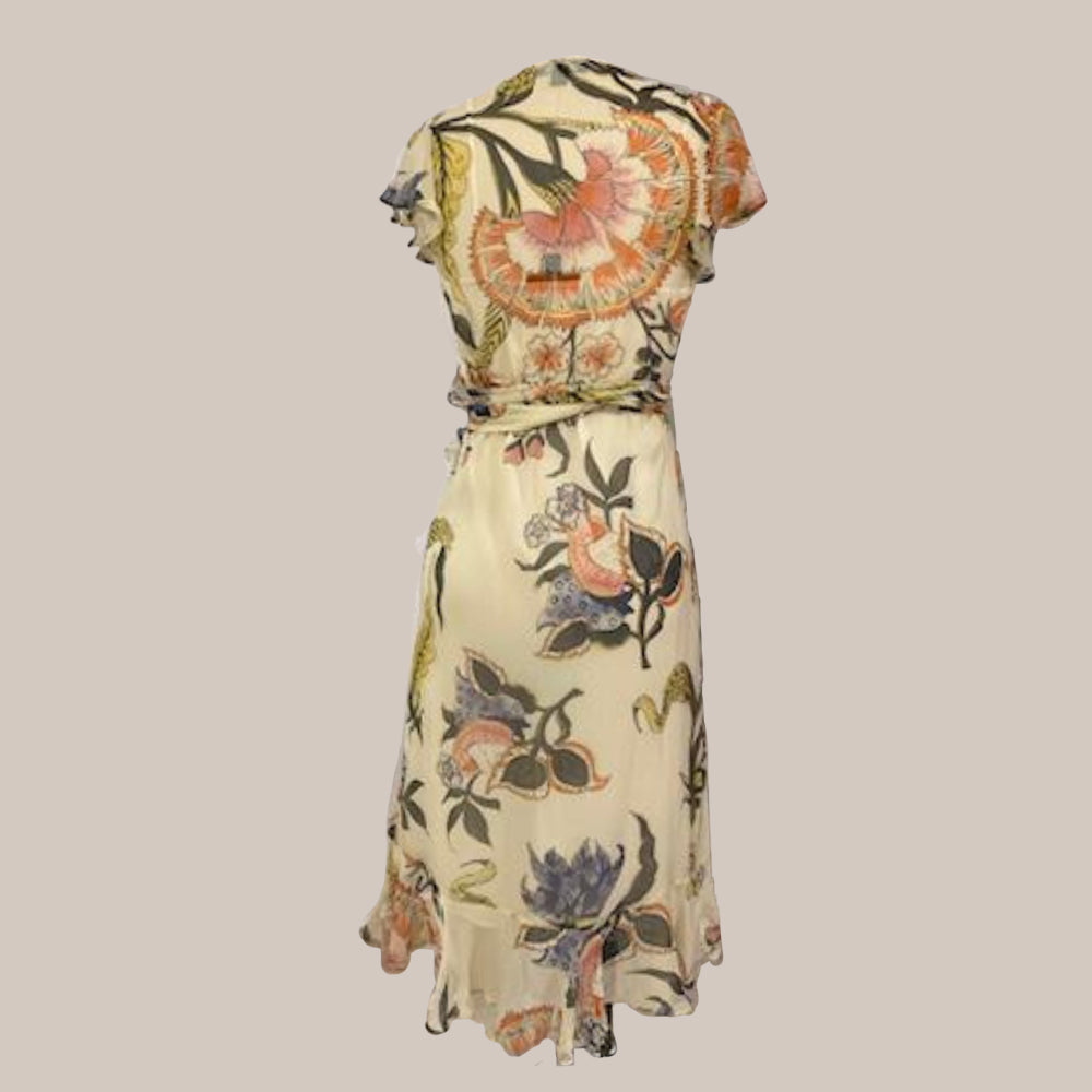 Vestido - Ralph Lauren, Floral bege, 38