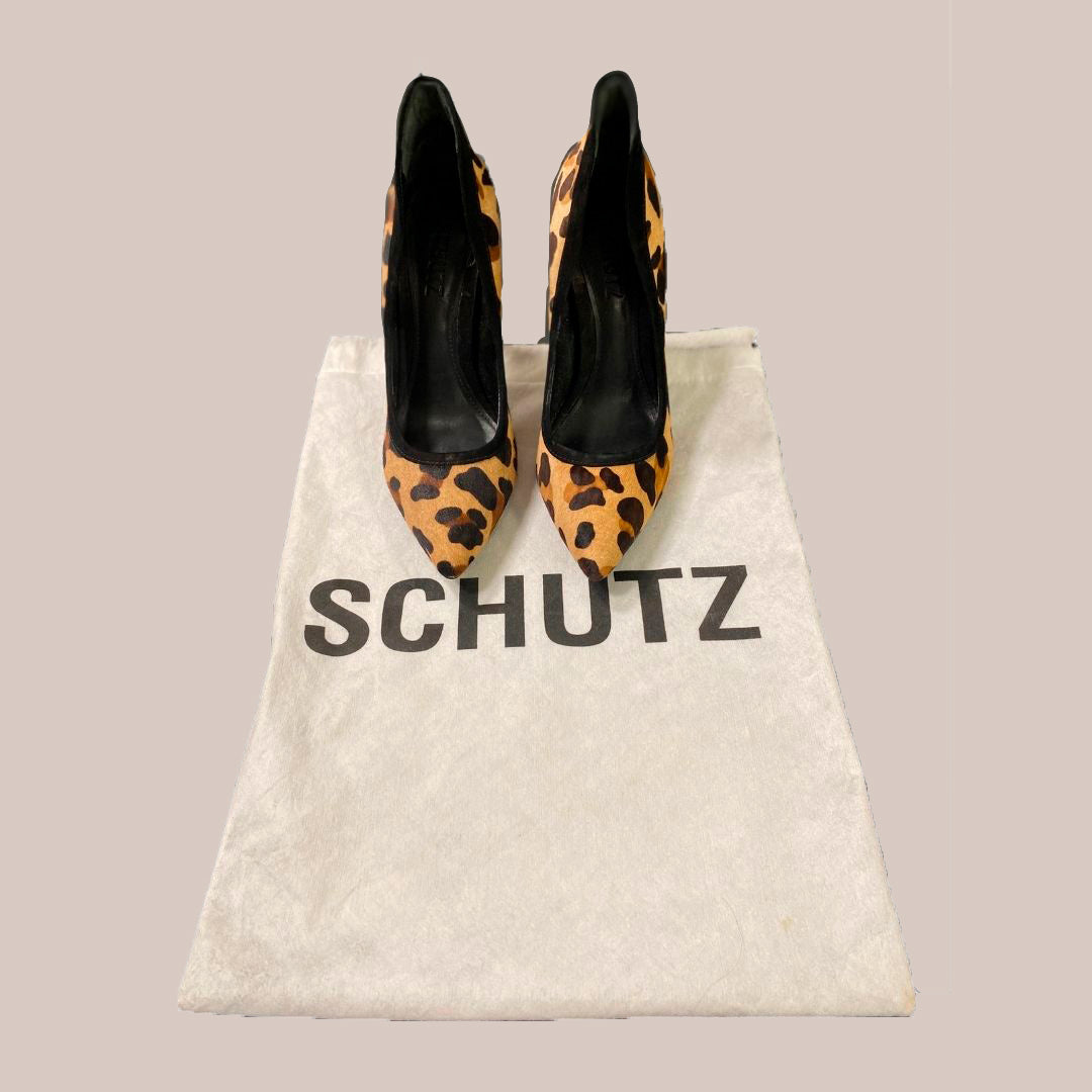 Scarpin - Schutz, Animal Print, 36