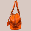 Bolsa Vitello Daino Bauletto - Prada, laranja, M