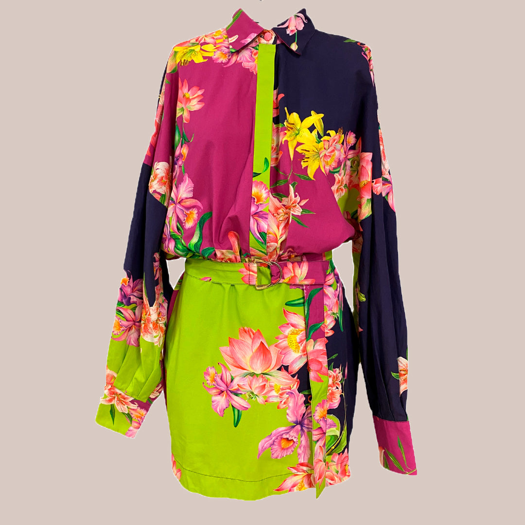 Vestido - S Club, floral, M