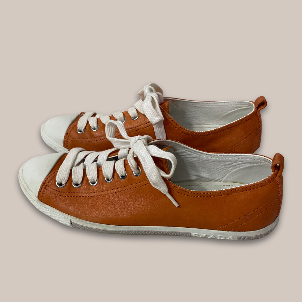 Tenis - Prada, laranja, 36