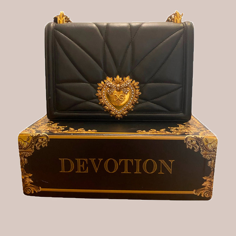 Bolsa Devotion - Dolce & Gabanna, preto, G