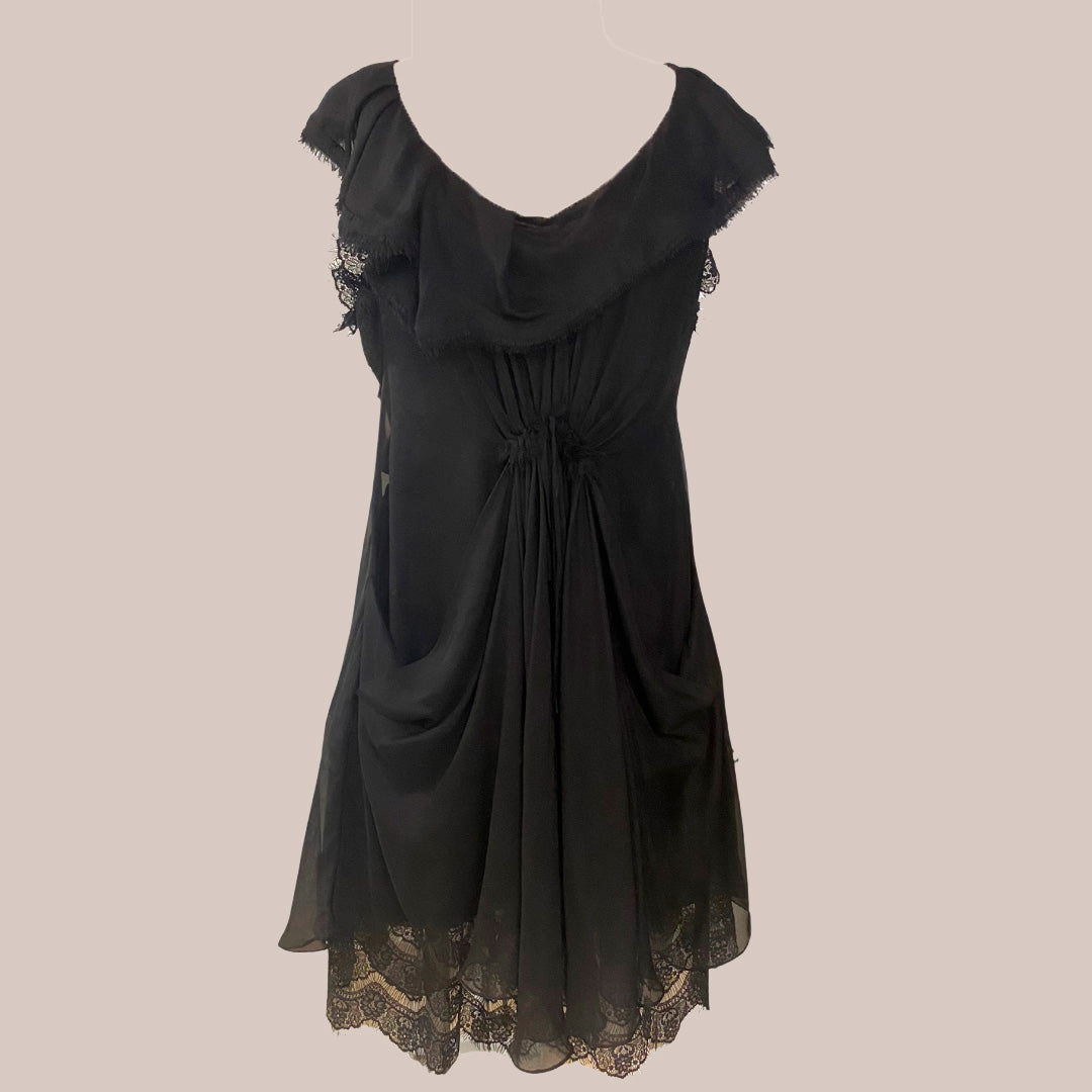 Vestido - Cris Barros, preto, 44