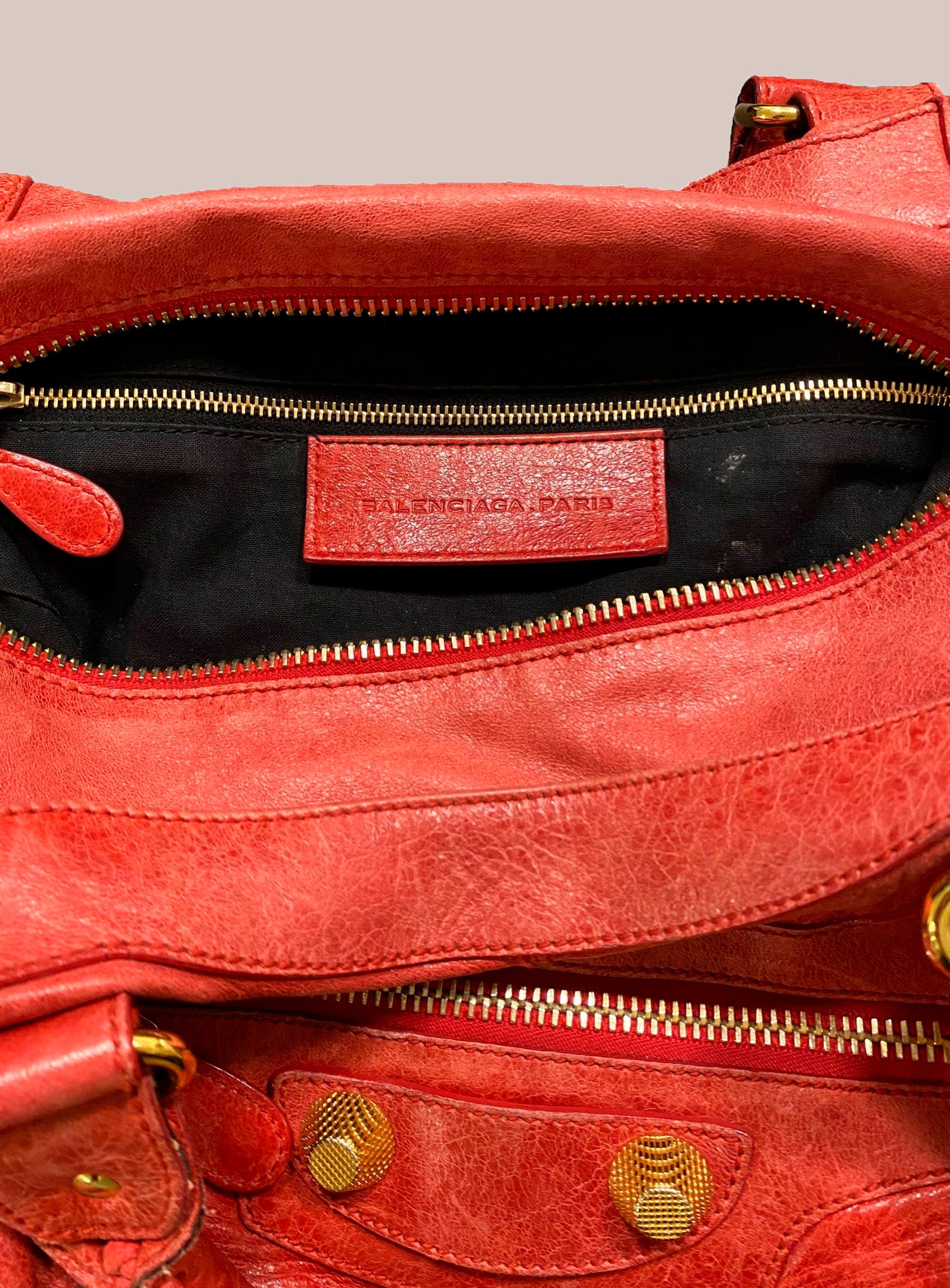 Bolsa - Balenciaga Motor Cycle, coral, G