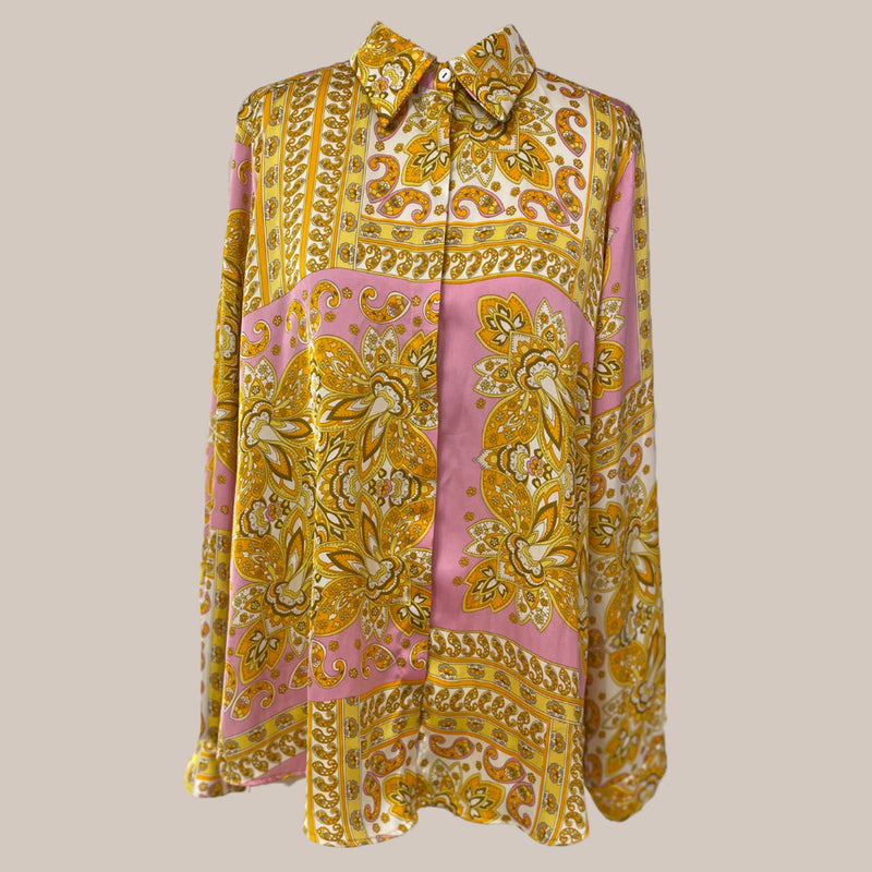 Camisa - Iorane, amarelo/rosa, 44