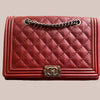 Bolsa - Chanel Boy, vinho, G