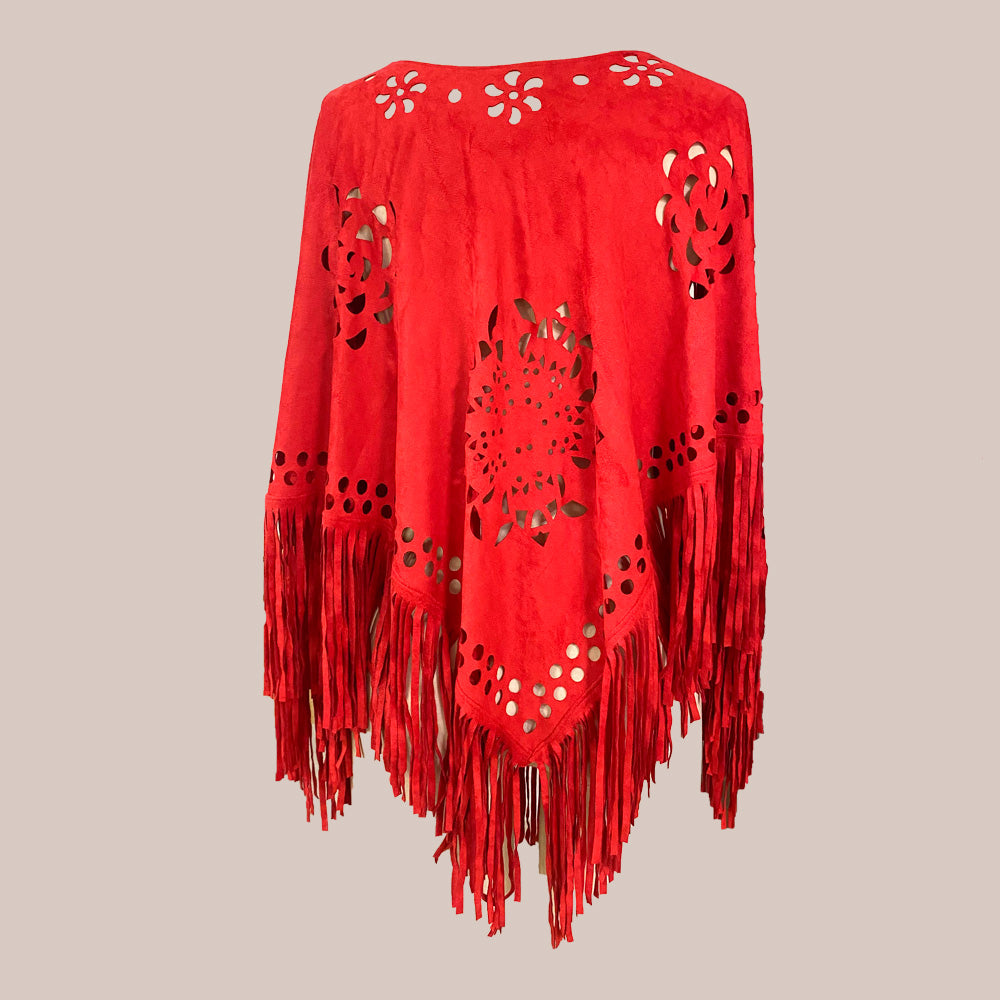 Poncho - Sandro Ferrone, vermelho, U