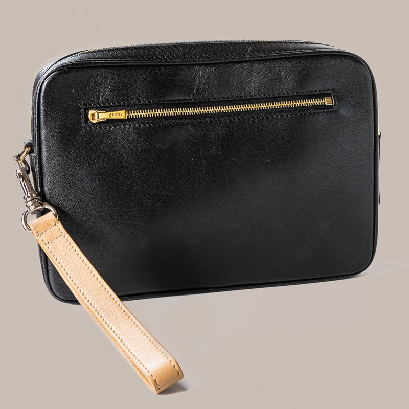 Clutch - Celine, Couro, Preto, P