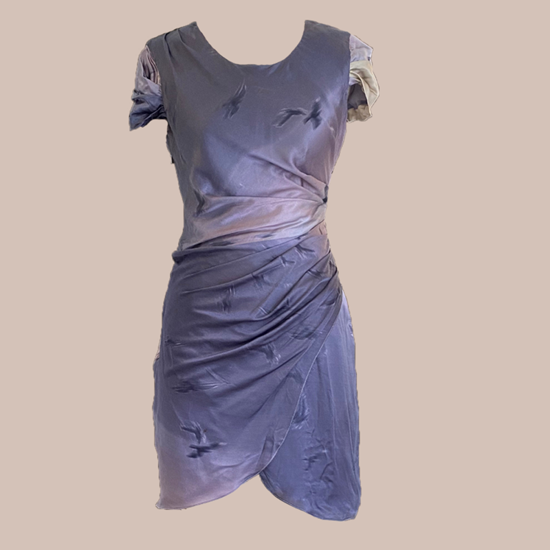 Vestido - Cris Barros, tie dye azul, 38