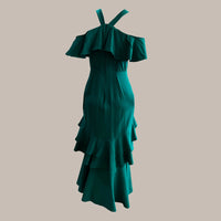 Vestido Longo Verde Esmeralda, tam 40, Iorane