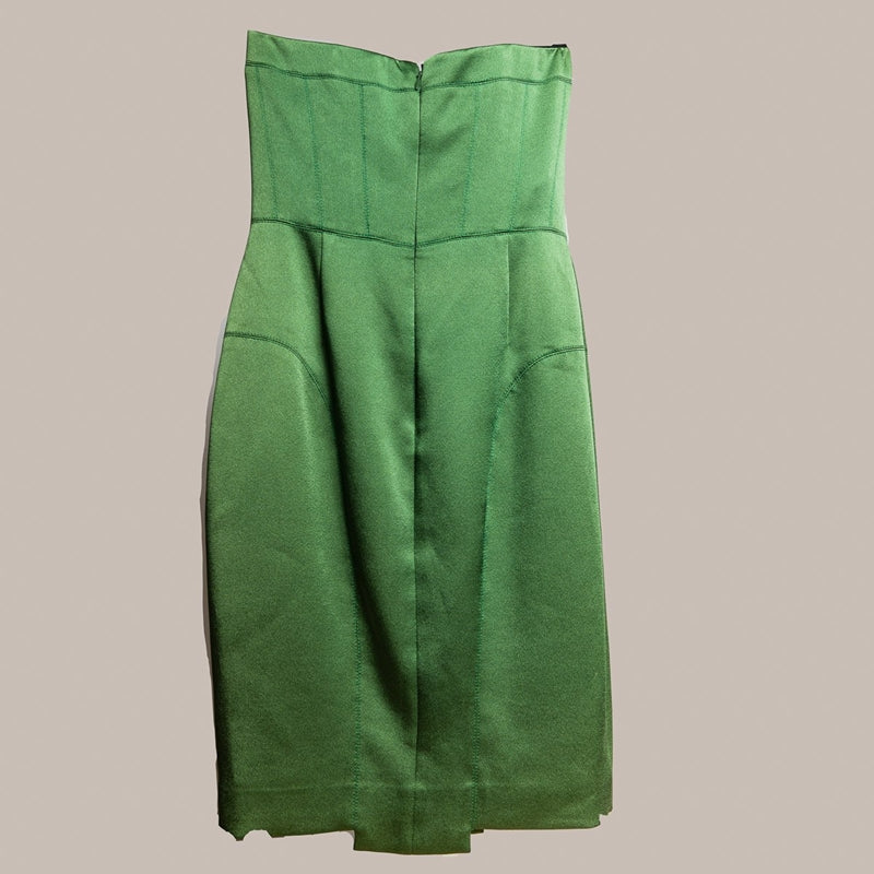 Vestido Sem Alça - Karina Duek, verde, 38