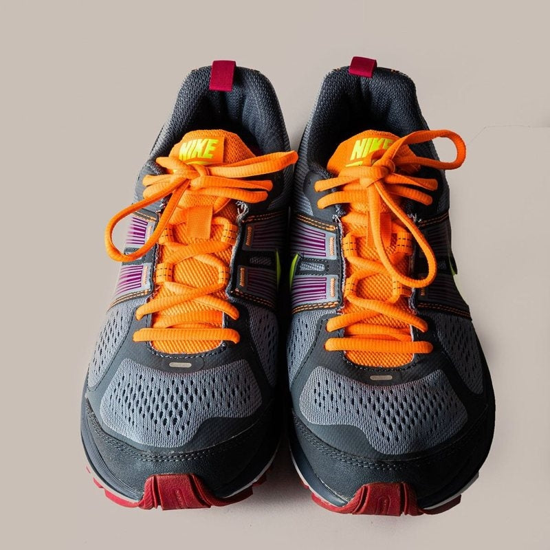 Tênis -  Nike, cinza/laranja, 37