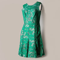 Vestido Erdem, em Renda, cor Verde, tamanho 38(Brasil)