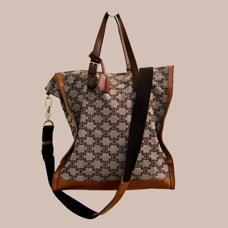 Bolsa em Canvas - Celine, marrom/bege