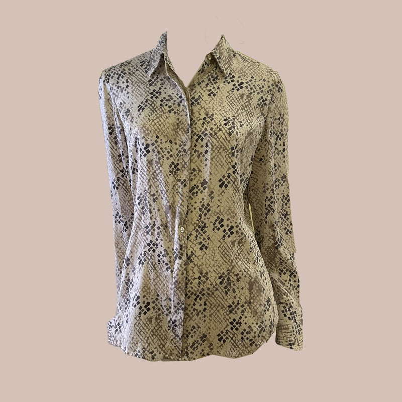 Camisa - Anne Taylor, animal print, 42